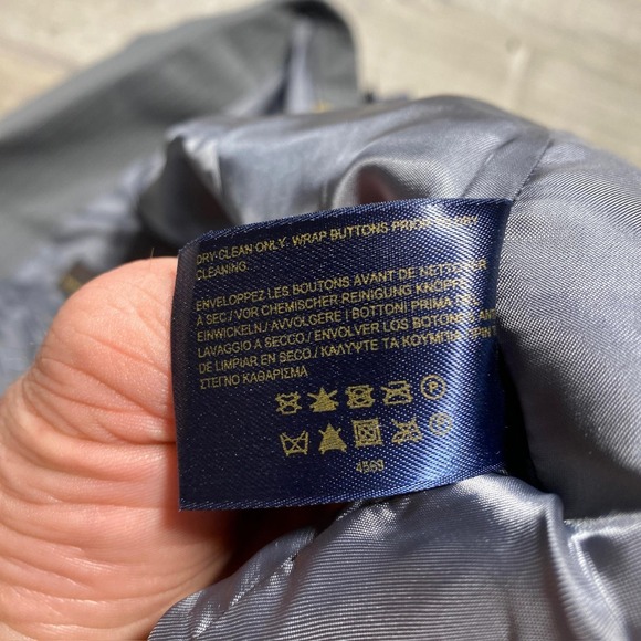 Brooks Brothers Blazer Womens 6 Gray Pinstripe Super 110s Wool Italy Jacket - Picture 11 of 13